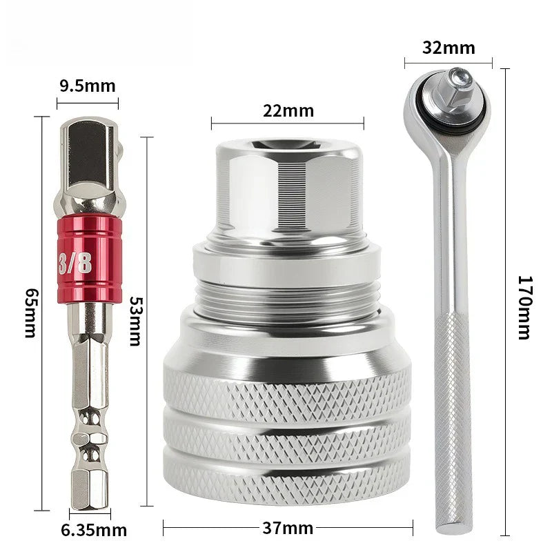 🔧10-19mm Adjustable Universal Socket Wrench
