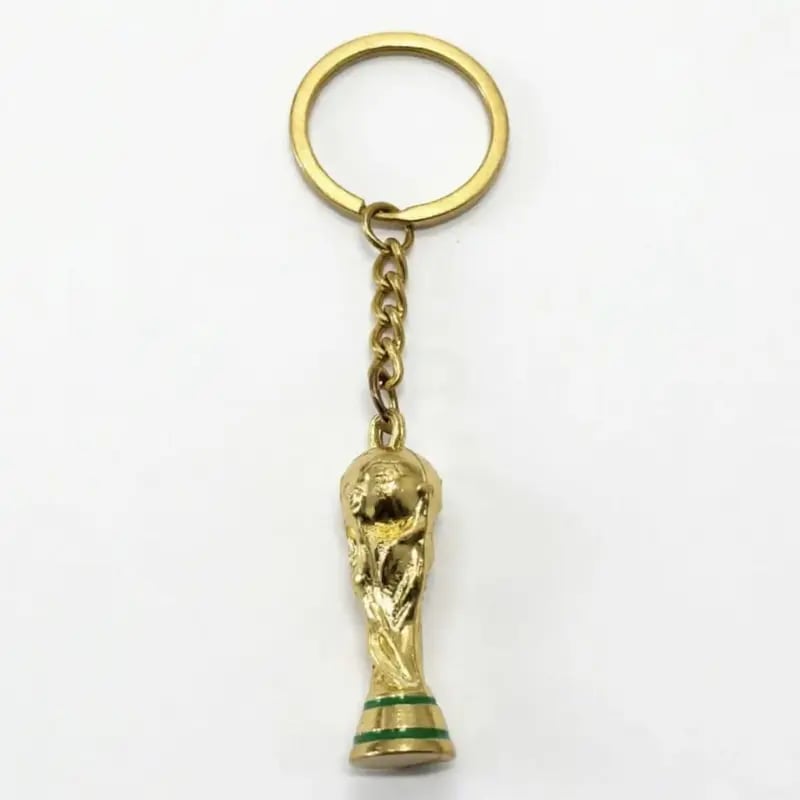 🏆Sports Ball & Gold Trophy Keychain Set