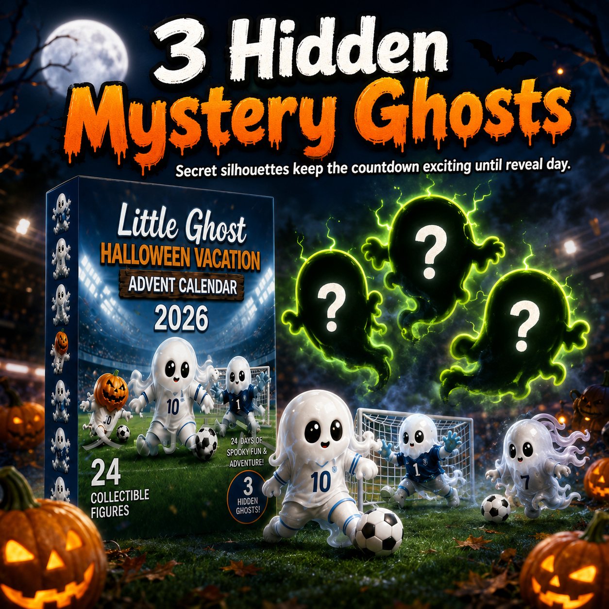 🔥Last Day 49% OFF - 👻⚽Little Ghost Soccer Halloween Advent Calendar 2026(📦Buy 2 Free Shipping)