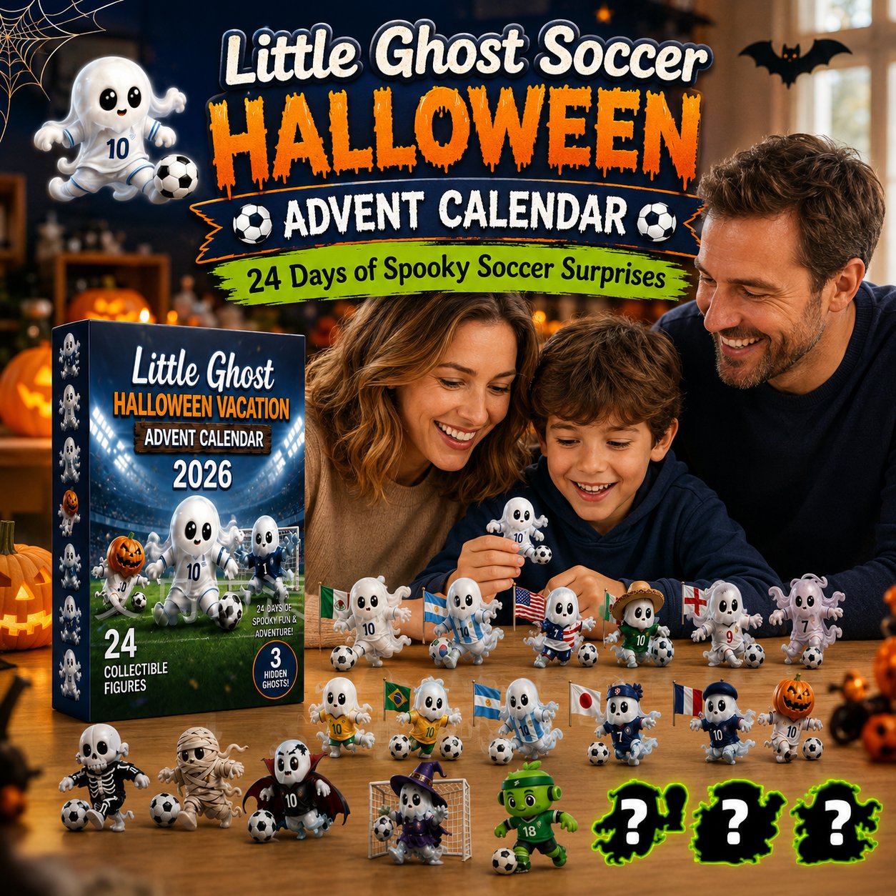 🔥Last Day 49% OFF - 👻⚽Little Ghost Soccer Halloween Advent Calendar 2026(📦Buy 2 Free Shipping)
