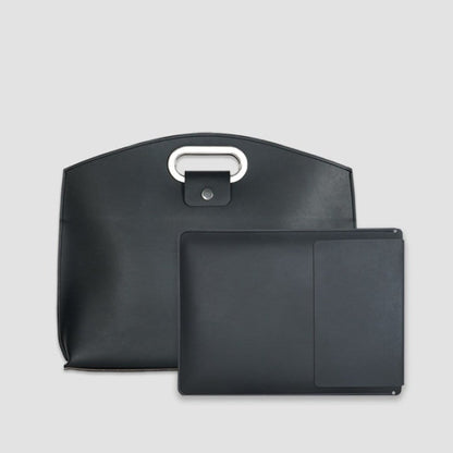 Waterproof Leather 14-16In 2PCS Laptop Bag for Women Handbag