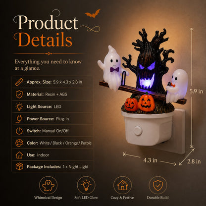 ✨Cute Halloween Glow 👻Pumpkins & Glowing Spooky Tree