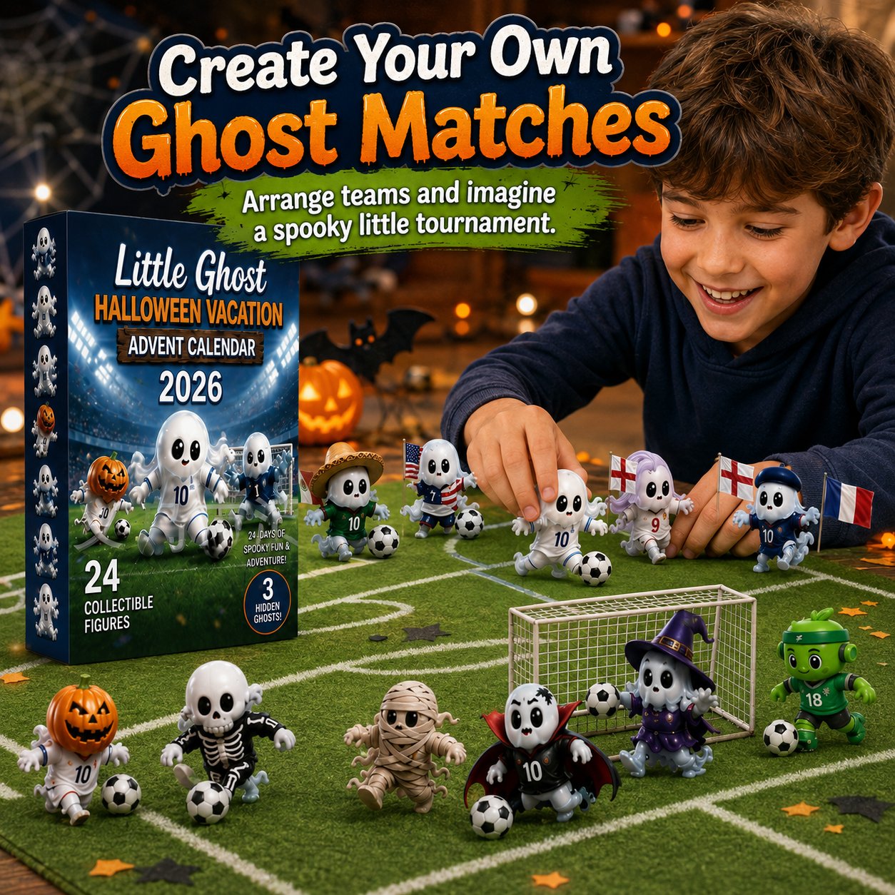 🔥Last Day 49% OFF - 👻⚽Little Ghost Soccer Halloween Advent Calendar 2026(📦Buy 2 Free Shipping)