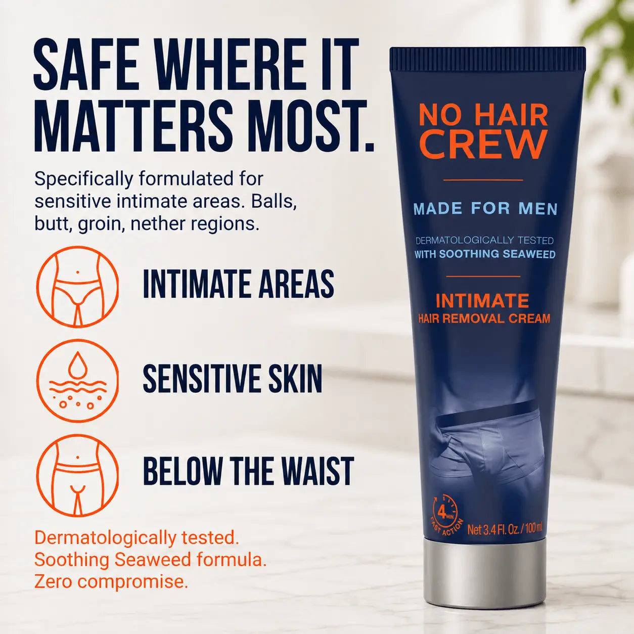 INTIMATE Hair Removal Cream for Sensitive Areas