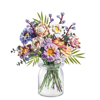 💐Blooms by Play-Doh Meadow Flower Bouquet Arts & Crafts Kit for Adults, Home & Desk Décor