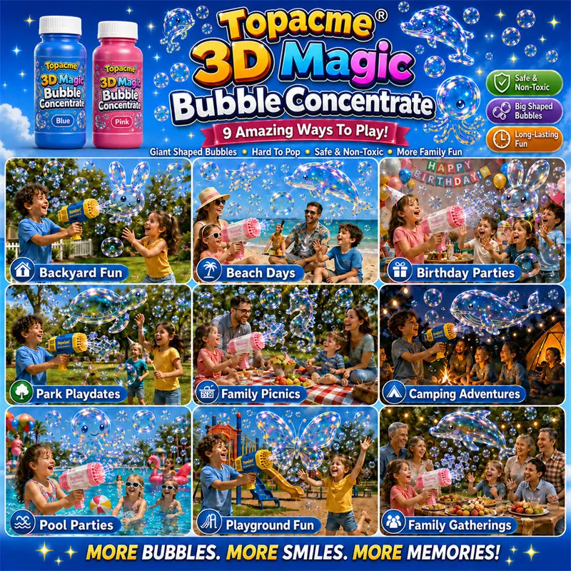 𝐕𝐫𝐞𝐫𝐮𝐝𝐢𝐭𝐞® Super 3D Magic Bubble Concentrate —— Animal & Ocean Fantasy Theme