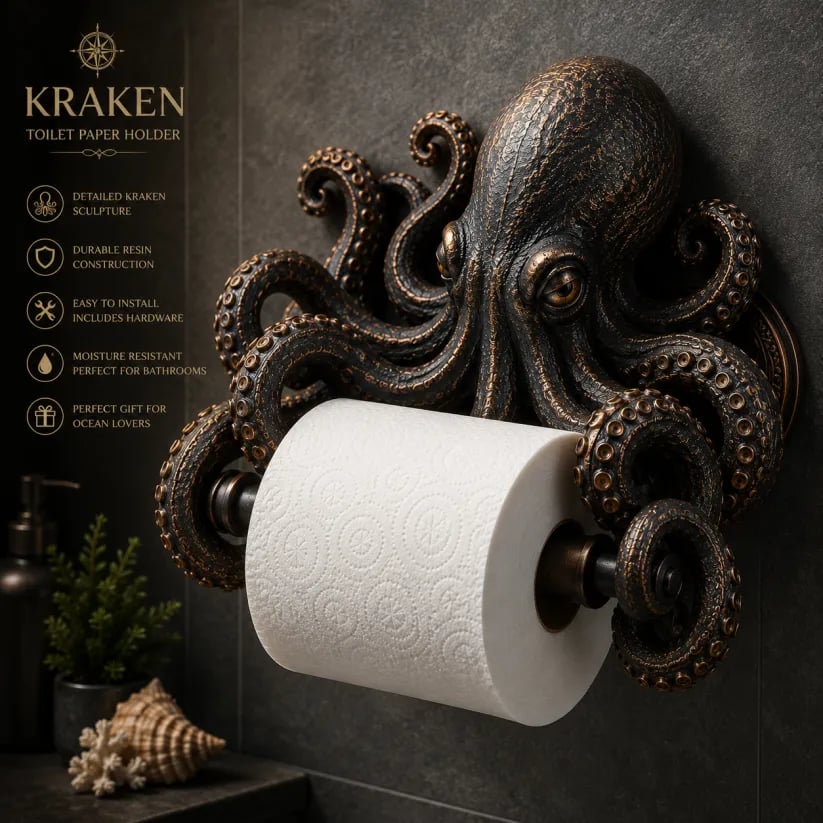 🔥49% Off Last Day - 🌊 Ocean Guardians Toilet Paper Holder Series