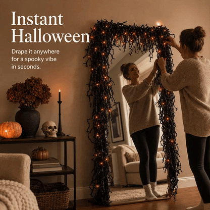 🎃 Spooky Chic: Halloween Fireplace Decor Set 👻