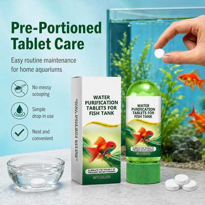 🔥HOT SALE 49% OFF 🔥 Crystal Clear Aquarium Water Purification Tablets