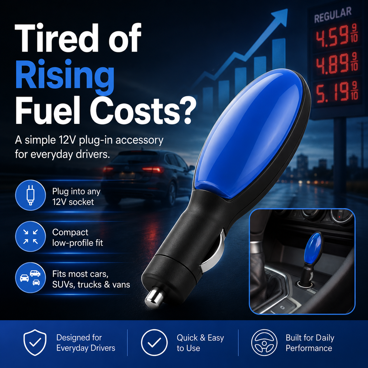 🚗Plug-and-Play Fuel Saver: Drive Further, Improve Fuel Efficiency