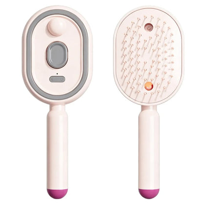 🔥Electric Spray Air Cushion Massage Hair Comb – Anti-Tangle & Essential Oil Mist Brush