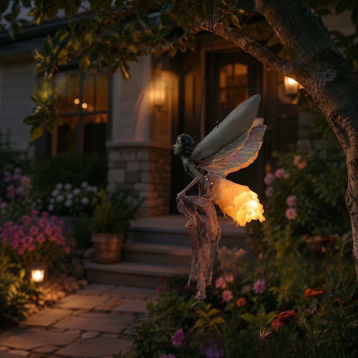 Dancing Light-Up Firefly Fairy | Mysterious Hanging Garden Spirit Light