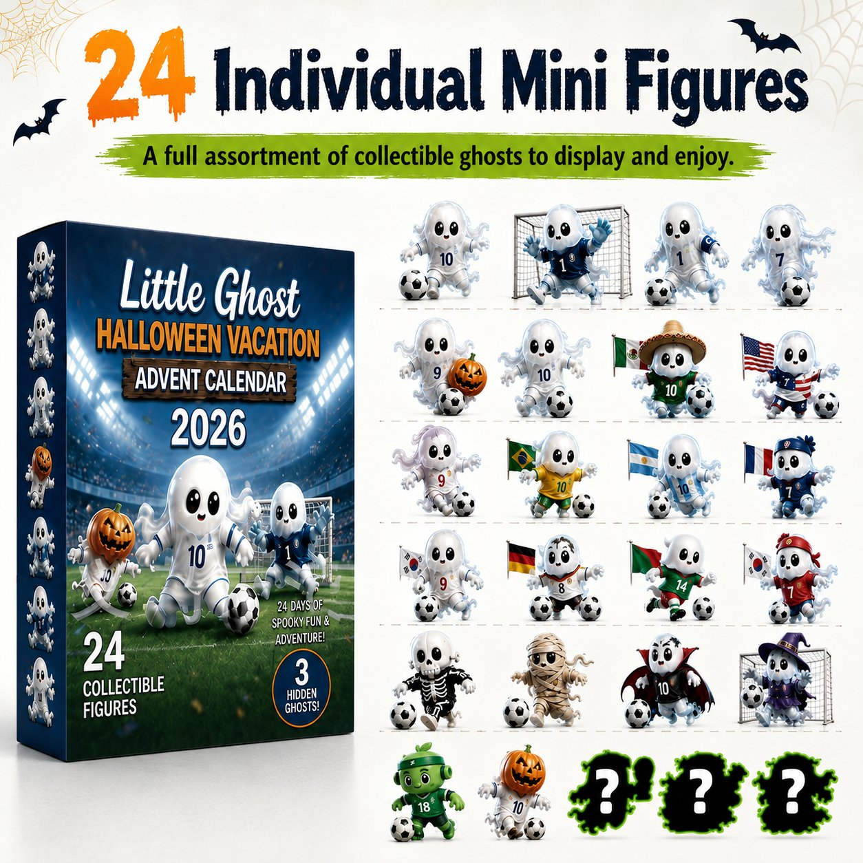 🔥Last Day 49% OFF - 👻⚽Little Ghost Soccer Halloween Advent Calendar 2026(📦Buy 2 Free Shipping)