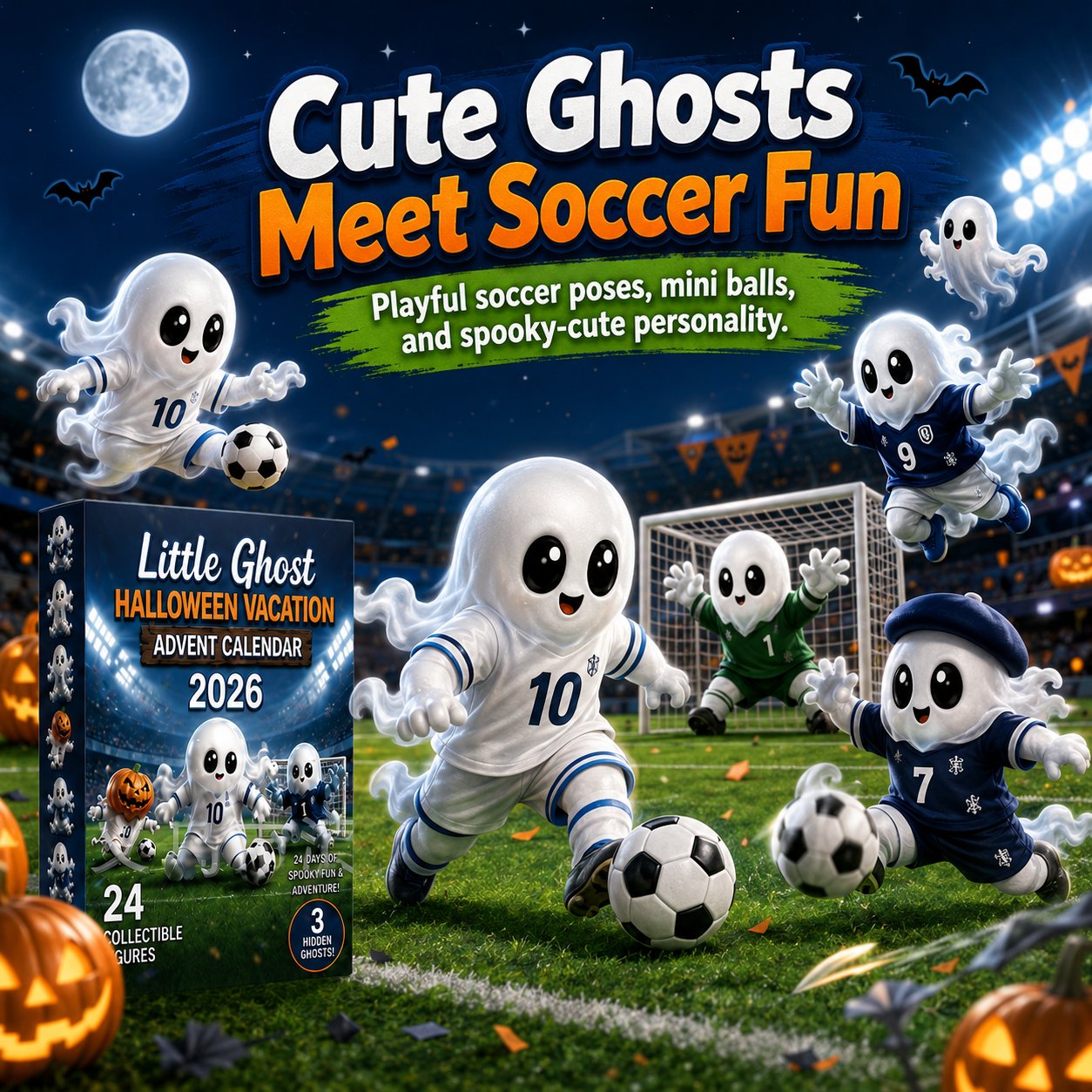 🔥Last Day 49% OFF - 👻⚽Little Ghost Soccer Halloween Advent Calendar 2026(📦Buy 2 Free Shipping)