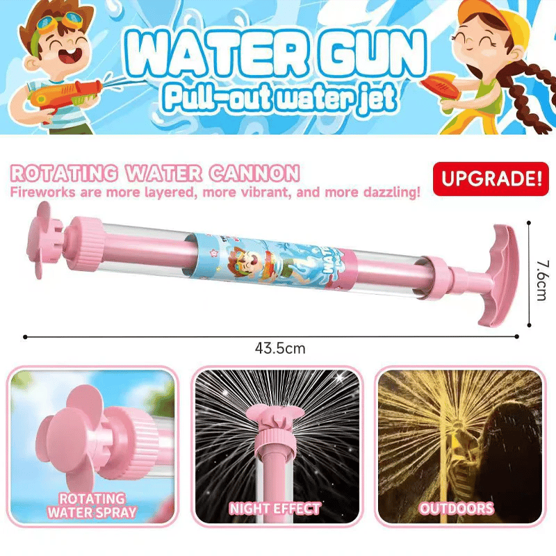 🌈 Bright rainbow LED water pistol | Summer fun that bursts into life as if by magic! ✨