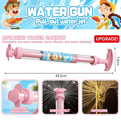🌈 Bright rainbow LED water pistol | Summer fun that bursts into life as if by magic! ✨
