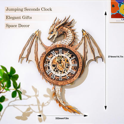 🔥2026 HOT SALE 50% OFF -🦉 DIY 3D Wooden Animal Clock Puzzle Kit🎁Buy 2 Free Shipping