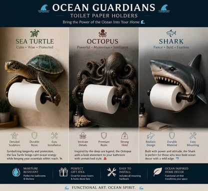 🔥49% Off Last Day - 🌊 Ocean Guardians Toilet Paper Holder Series