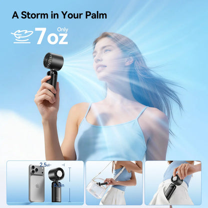 4-in-1 Portable Handheld Turbo Fan with 199 Speed Settings
