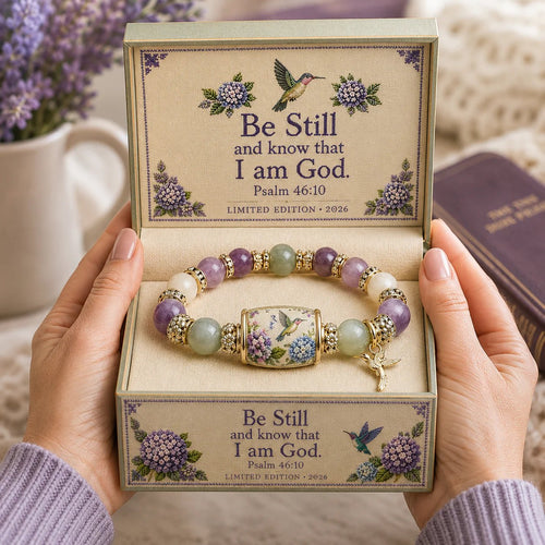 🔥LAST DAY 49% OFF- 💜Hummingbird Garden Faith Bracelet 🌸 | 2026 Limited Edition Bracelet
