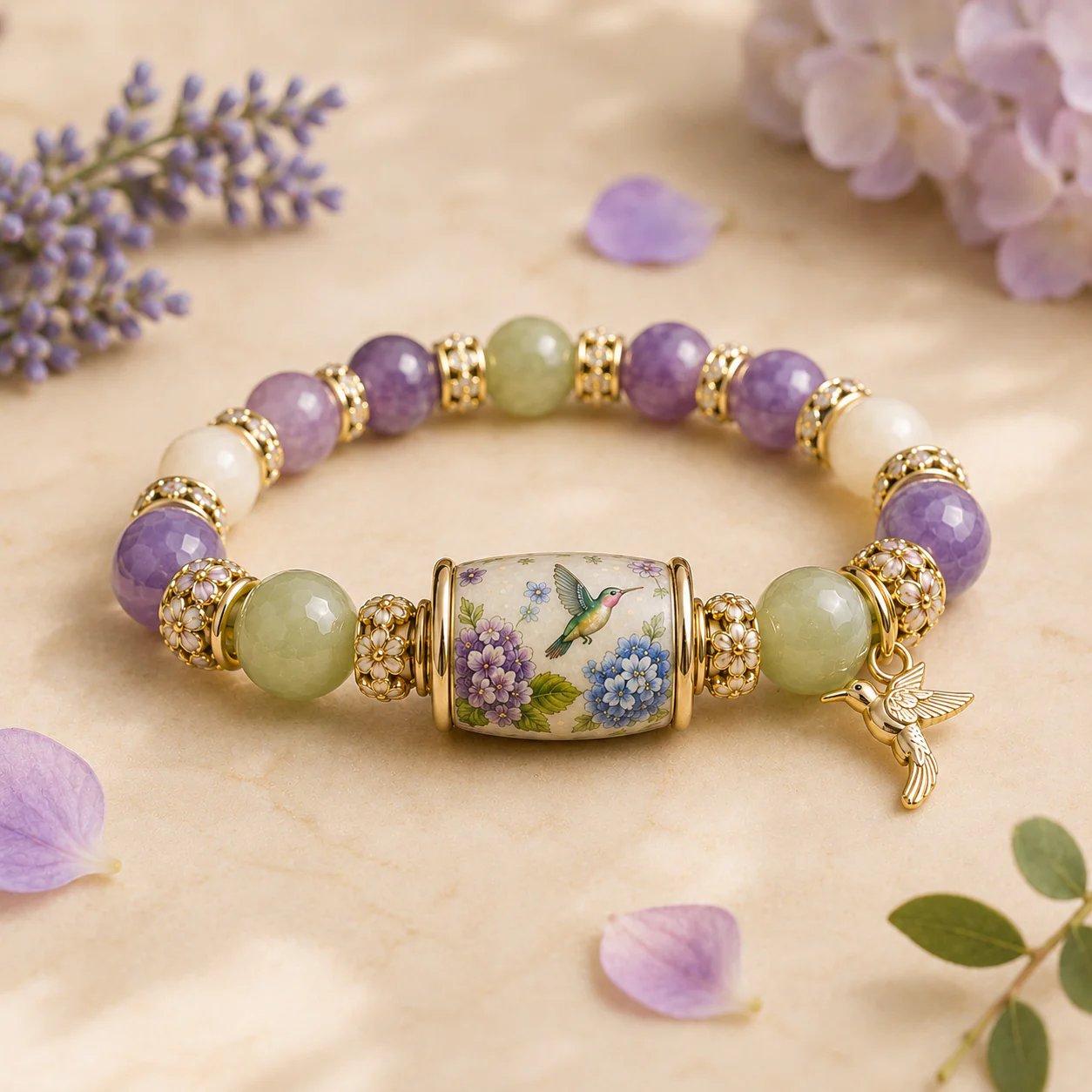 🔥LAST DAY 49% OFF- 💜Hummingbird Garden Faith Bracelet 🌸 | 2026 Limited Edition Bracelet