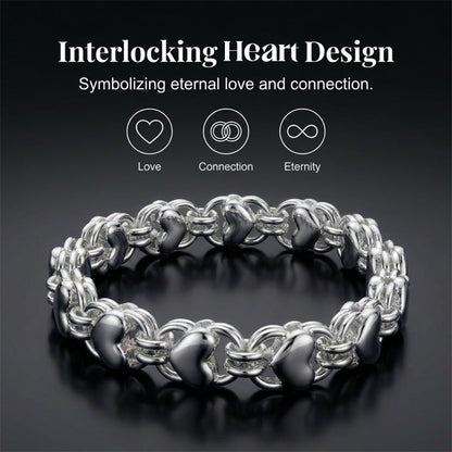 🔥Limited Time 50% OFF✨Double Chain Heart Charm Bracelet